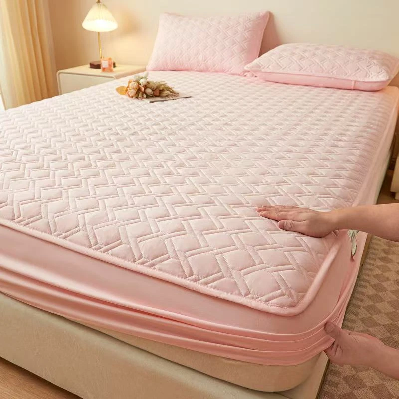 水洗棉夹棉床笠防滑罩