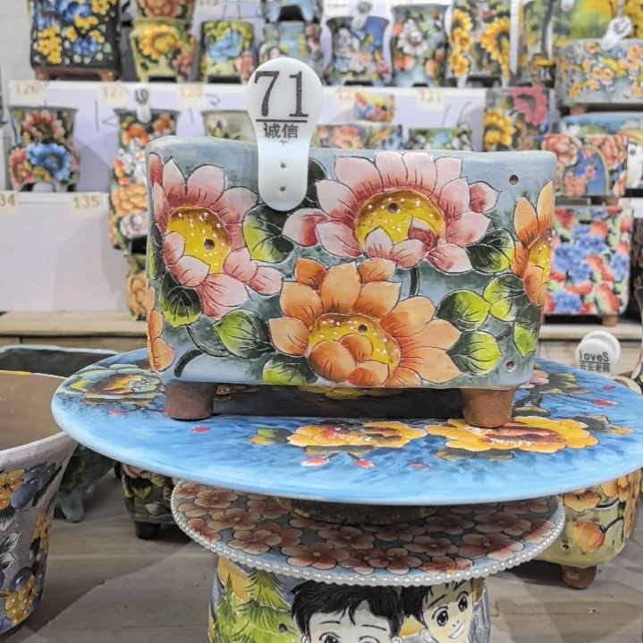 B***-红泥花盆瑕疵处理