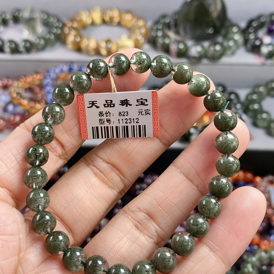 ****.水晶手链未镶嵌绿幽灵手链112312