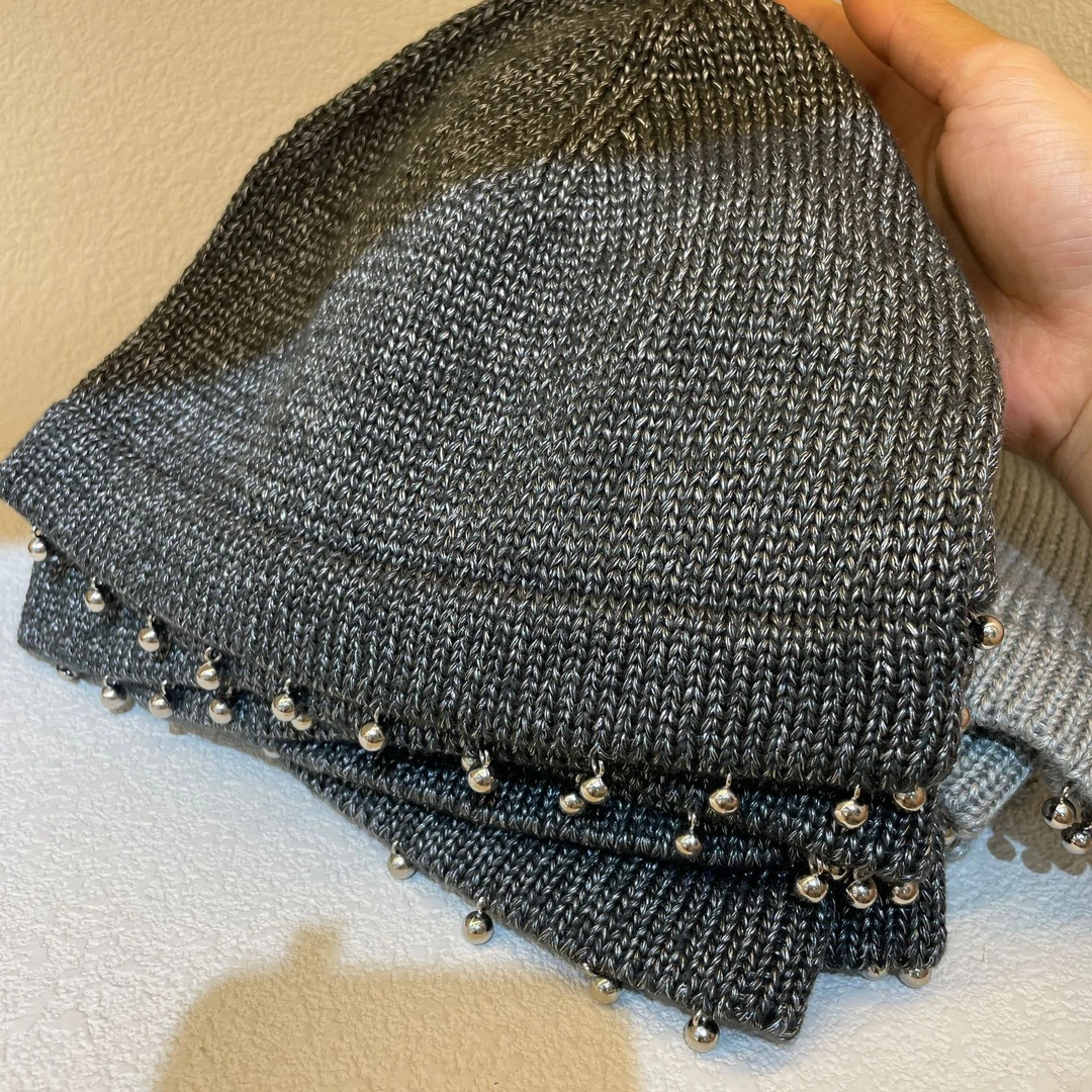 2025秋冬新款韩国ins辣妹堆堆帽女百搭时尚手工针织显脸小帽