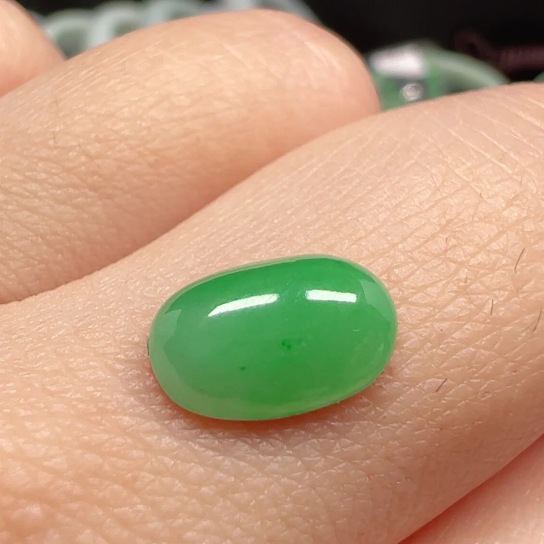 翡翠未镶嵌耳饰蛋面