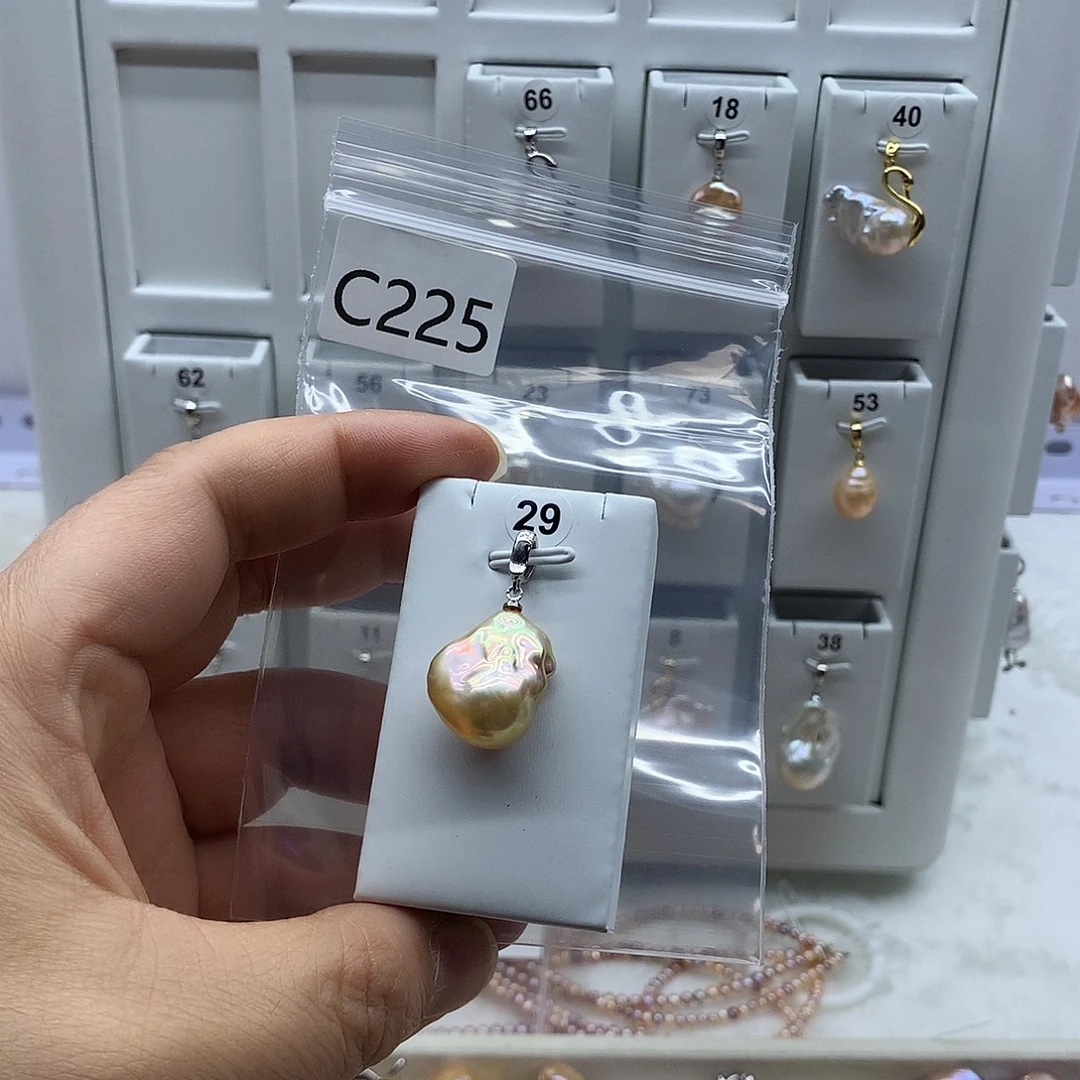 淡水珍珠合金吊坠(不含链)