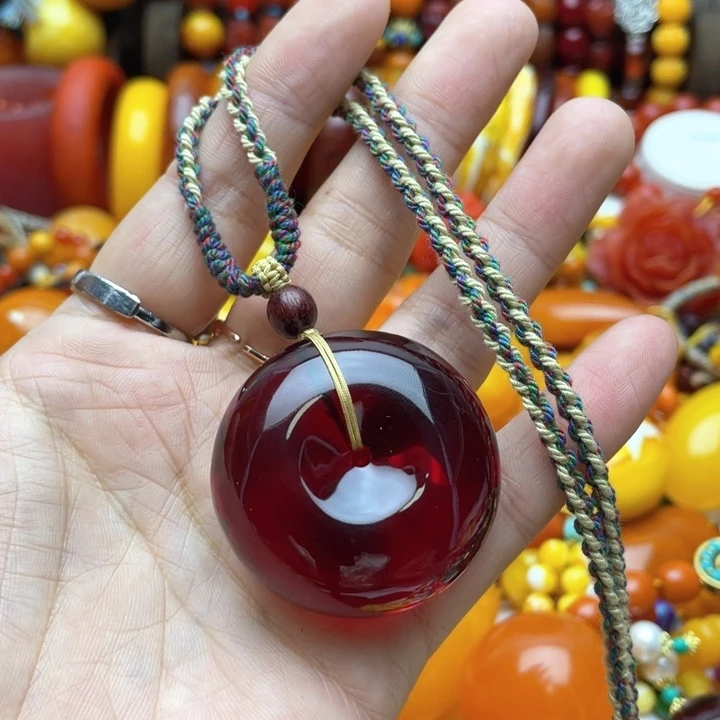 树脂制品12号扣子吊坠