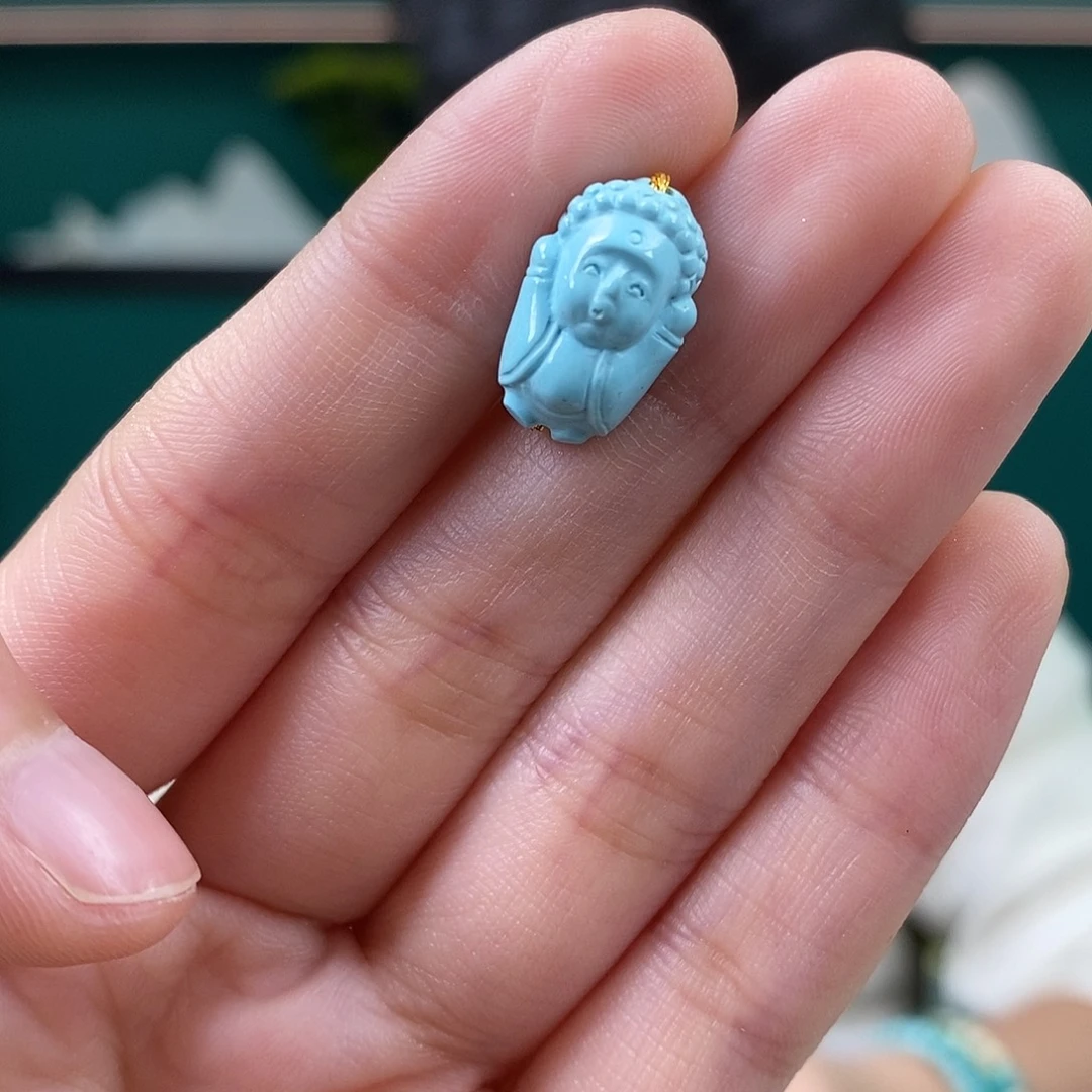 绿松石未镶嵌挂件