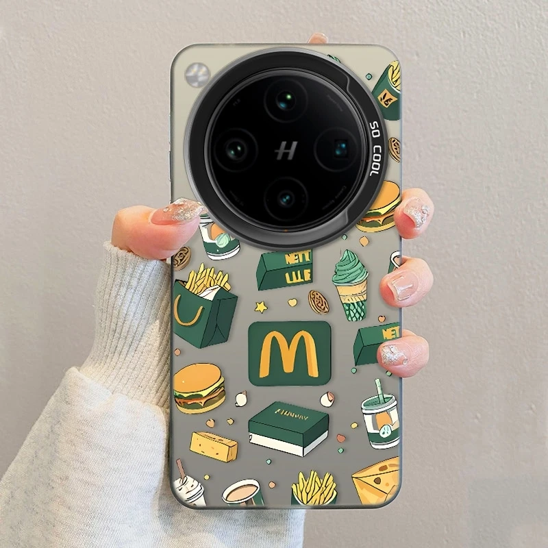 绿色麦当适用OPPOFindX8Pro手机壳创意X8ultra卡通X8s+保护套防摔