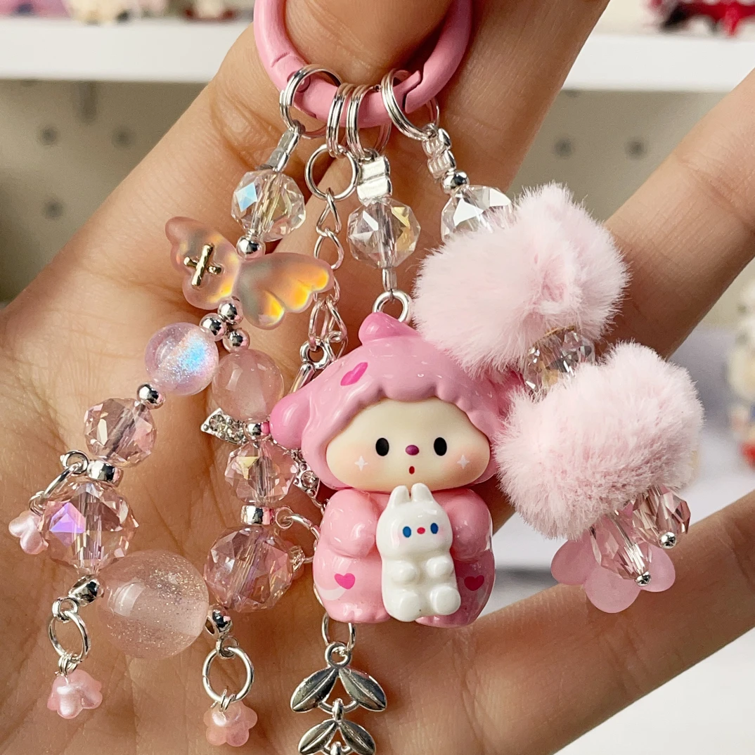 拆小提溜款正版萌粒创意手工DIY手机链挂件