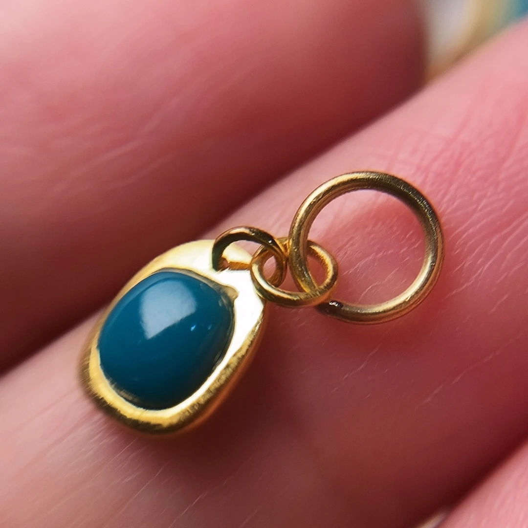 绿松石18K金镶嵌配饰