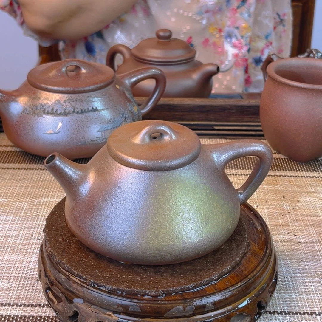 茶壶紫砂紫泥柴烧230cc