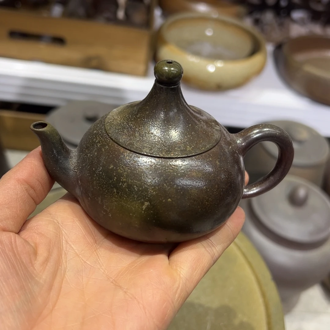 贵台龙窑柴烧茶壶140