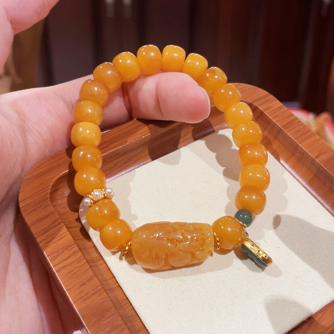 蜜蜡未镶嵌手链手串