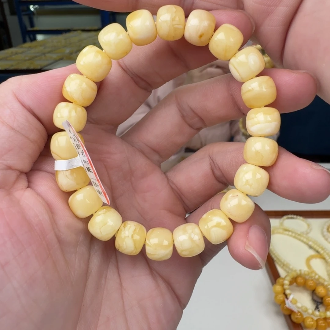 琥珀未镶嵌手链蜜蜡手串