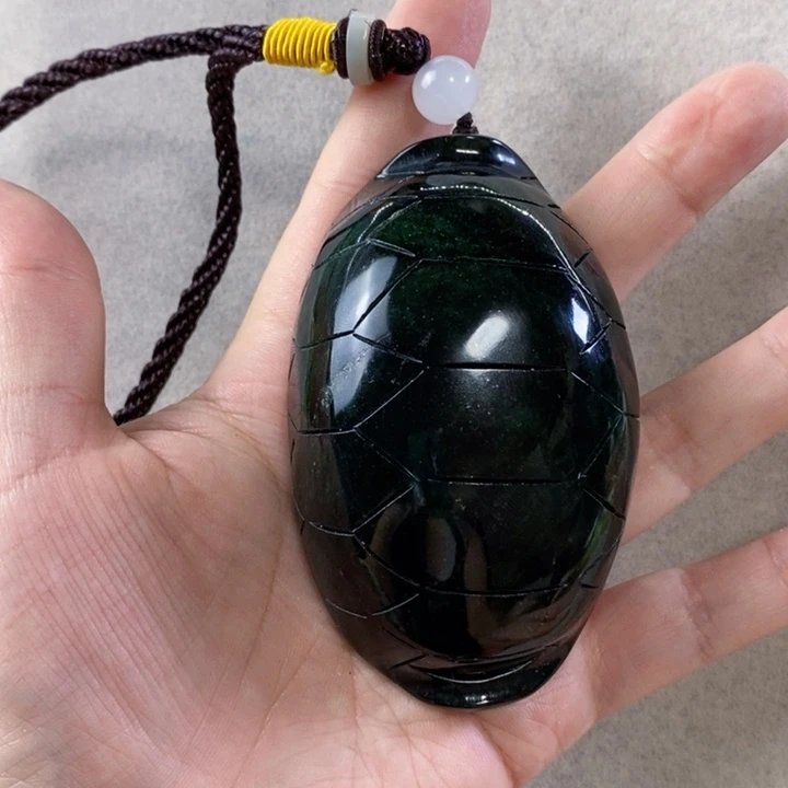 未镶嵌岫玉手把件