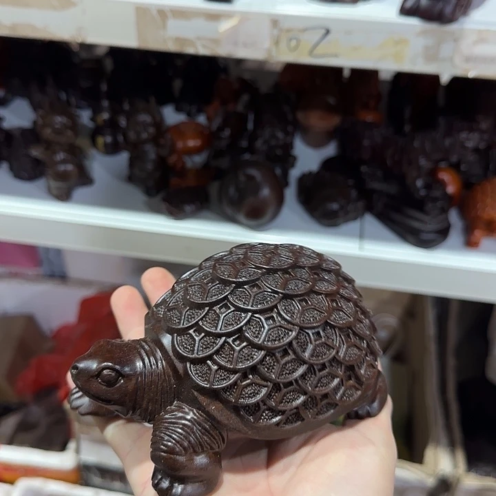木黑檀木15金钱龟一只