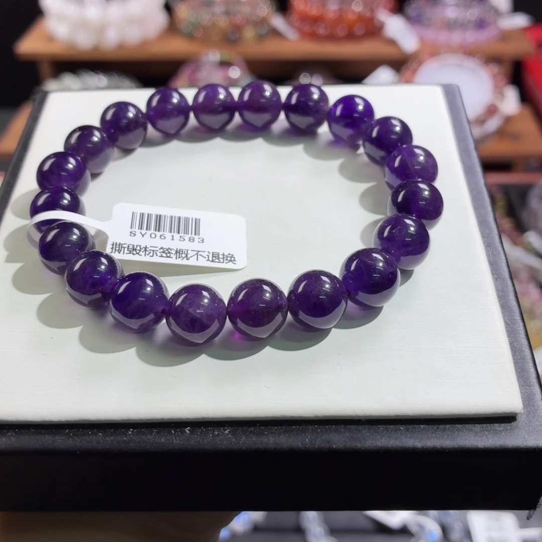 未镶嵌水晶手串10+紫水晶