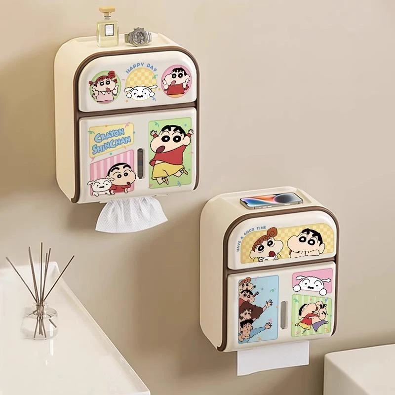 FAVMARTHA蜡笔小新化妆室卫生纸盒防水卫生纸盒卫生纸置物架纸巾