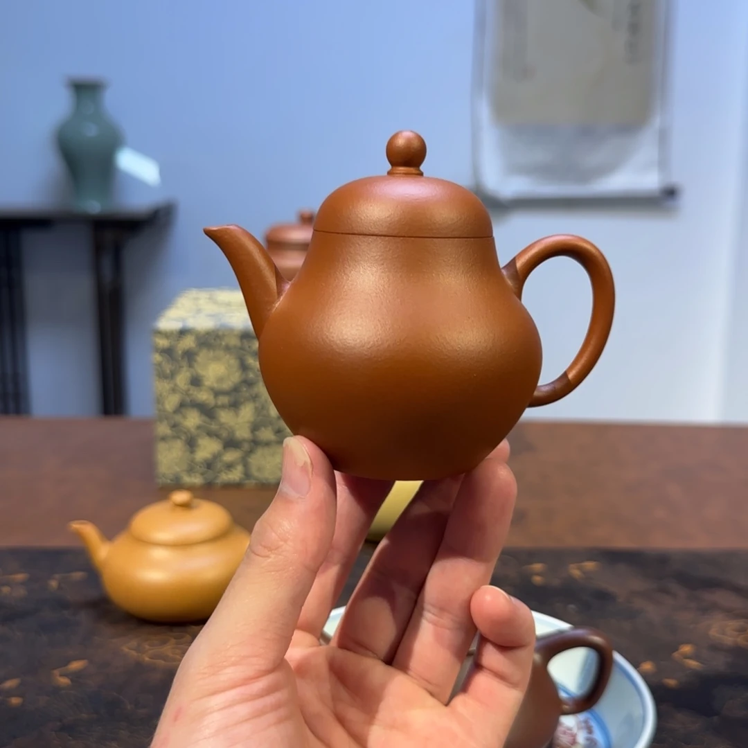 枫***叶茶壶紫砂高梨 生砂生料朱泥 150cc