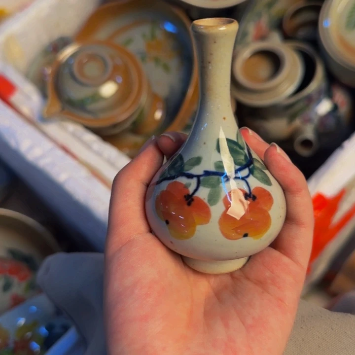 瓷片手工手绘细微不一样