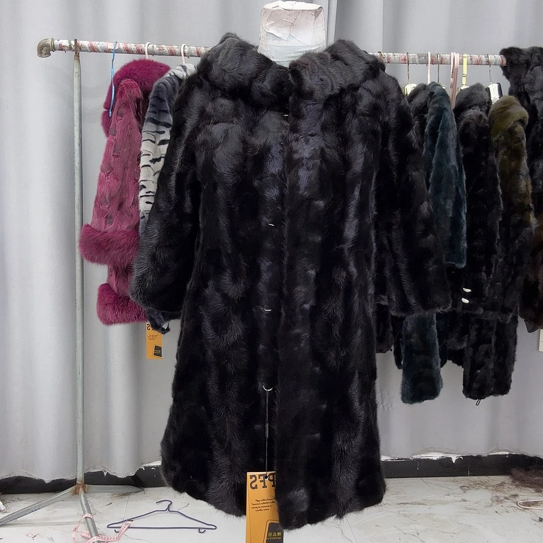 水貂拼貂真皮真毛