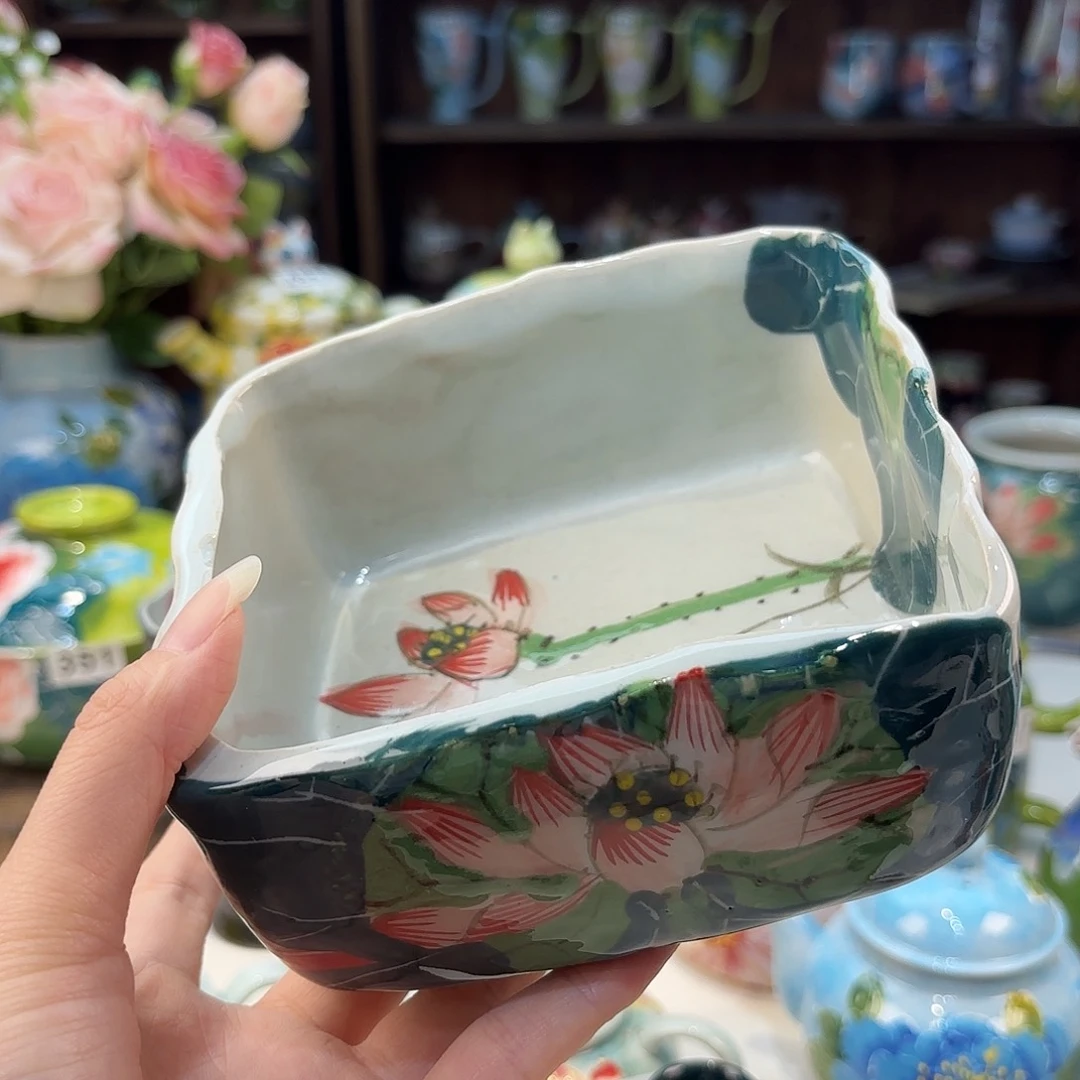 景德镇手绘高温釉下彩陶瓷茶具