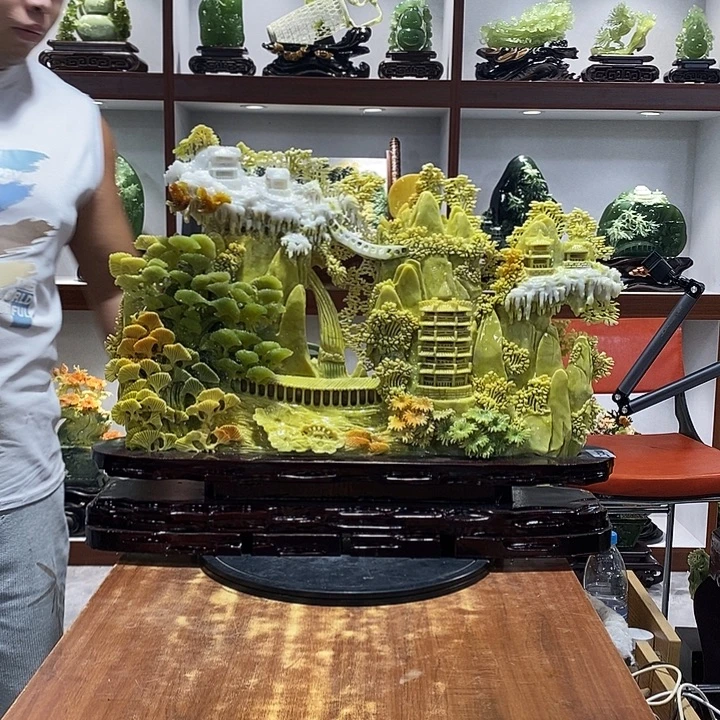 久****玉山水摆件 玄关摆件