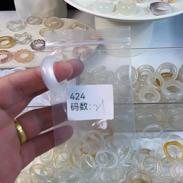 未镶嵌戒指玛瑙/玉髓424