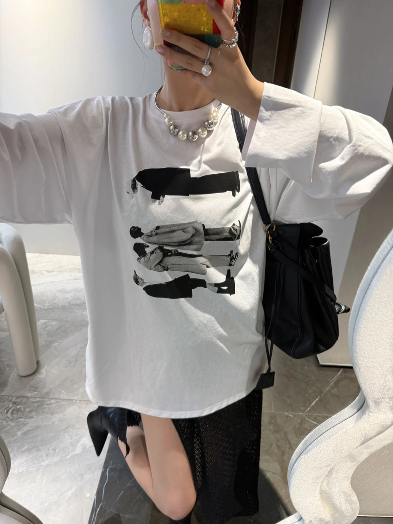 XiXi Yang Y .“初秋上新”小众买手店设计师款长袖T恤