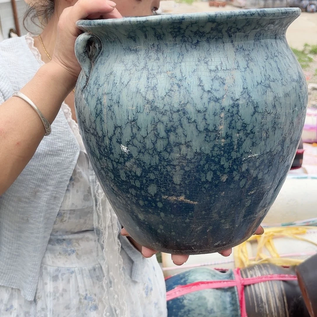 紫砂花盆颜色不挑微瑕不挑口径25高度25