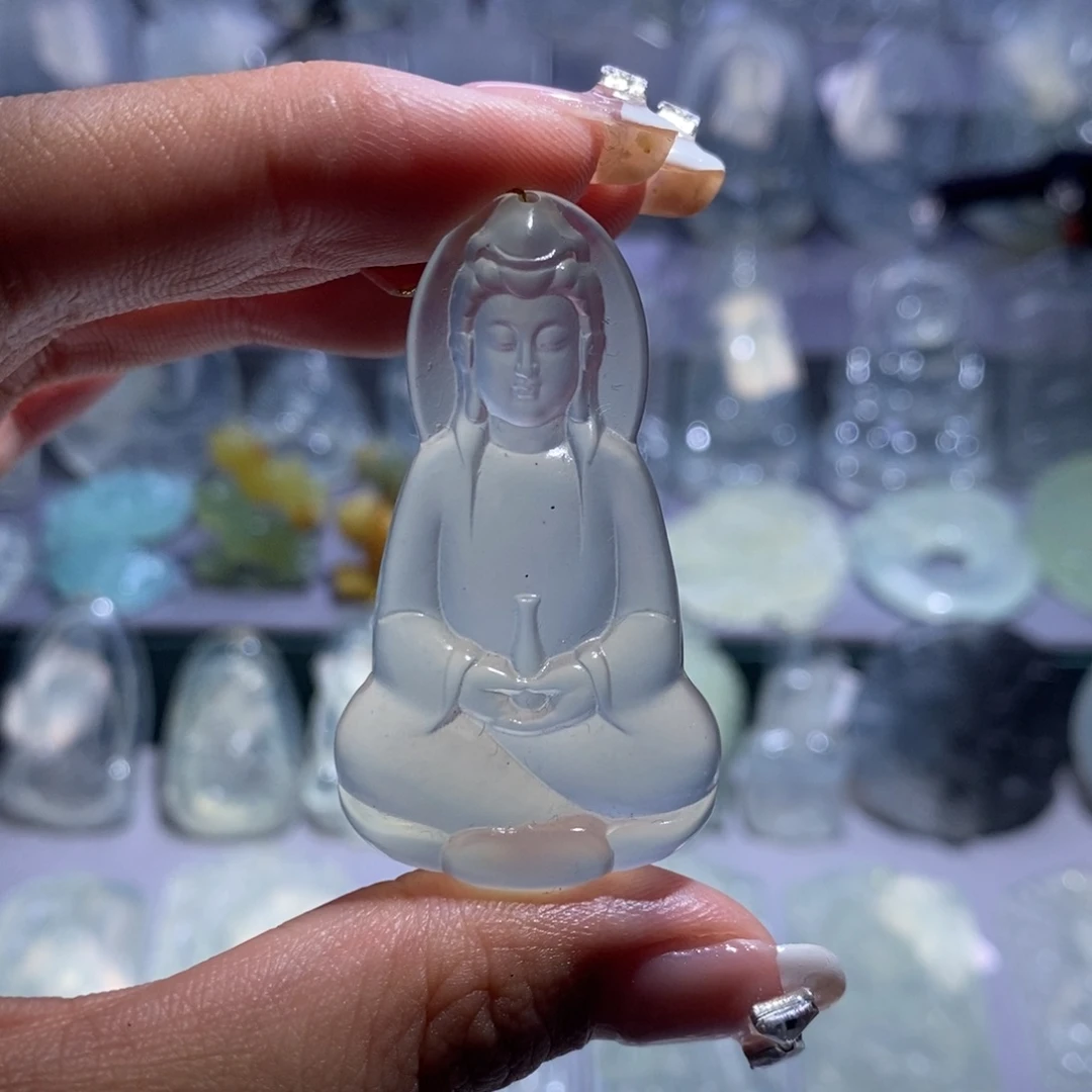 源***源岫玉未镶嵌颈饰素衣