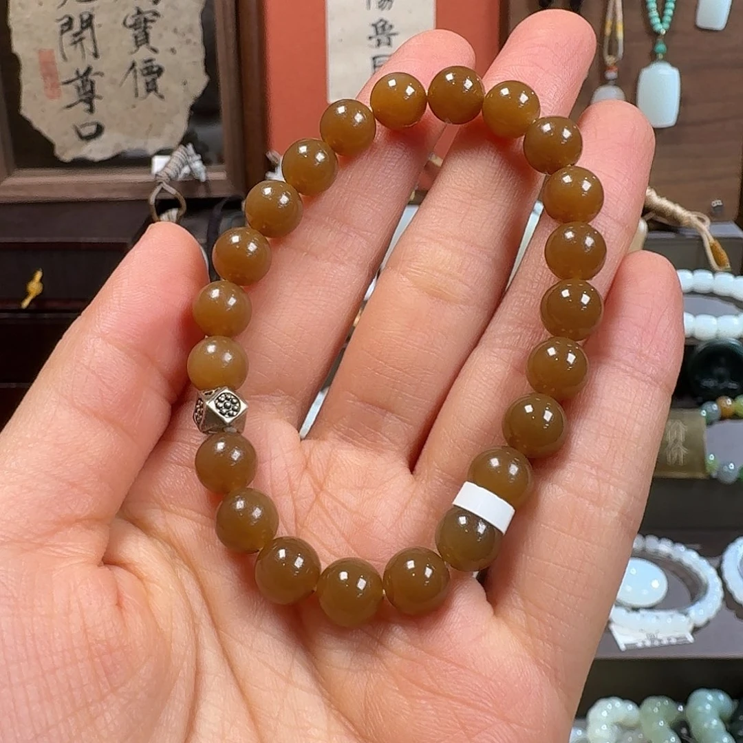 和田玉未镶嵌手链
