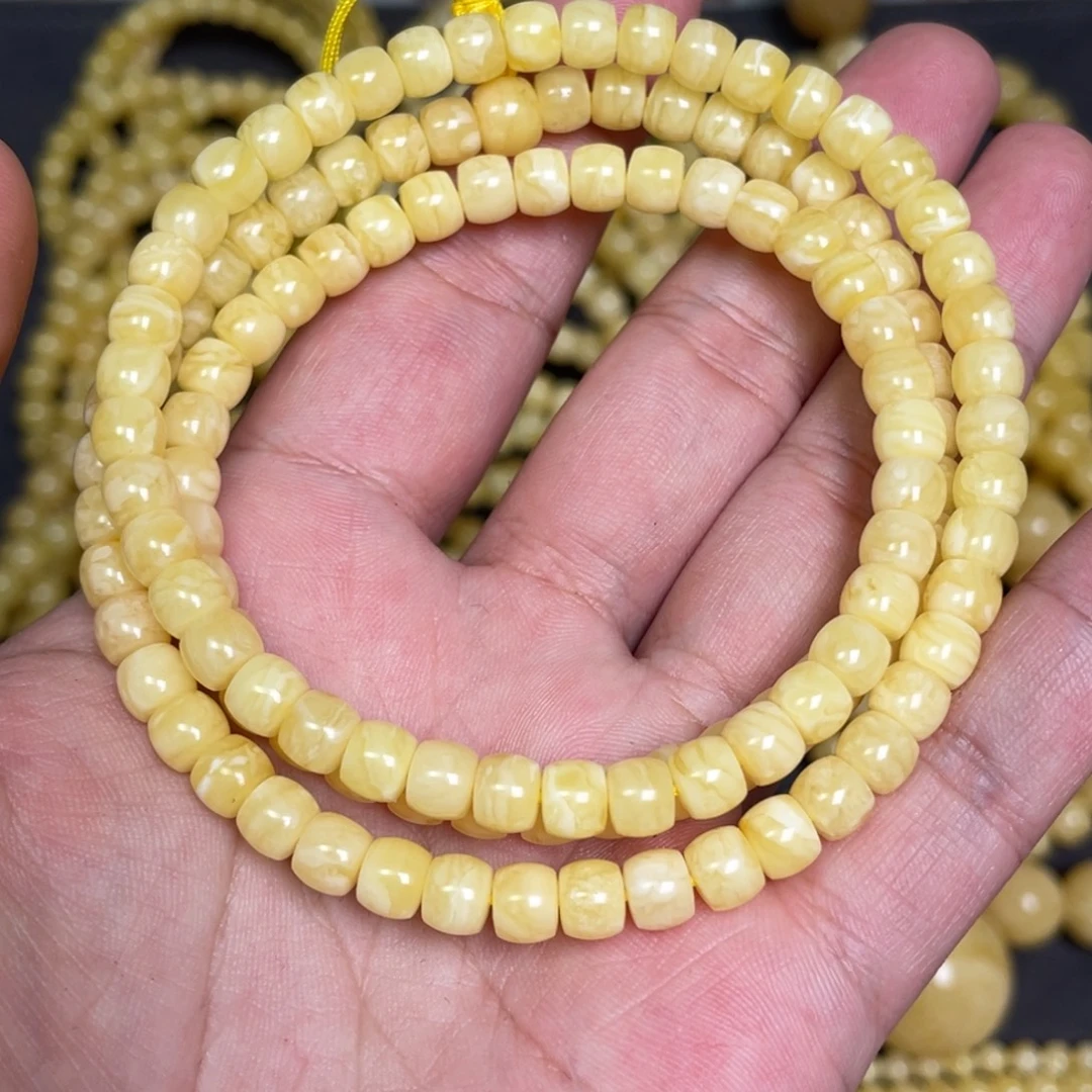 蜜蜡未镶嵌裸石蜜蜡佛珠6.3mm