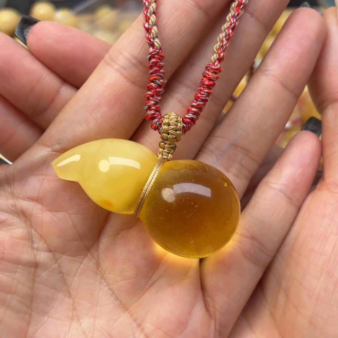 未镶嵌蜜蜡裸石蜜蜡葫芦