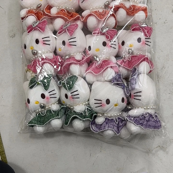 糖***学毛绒如图12个K T猫