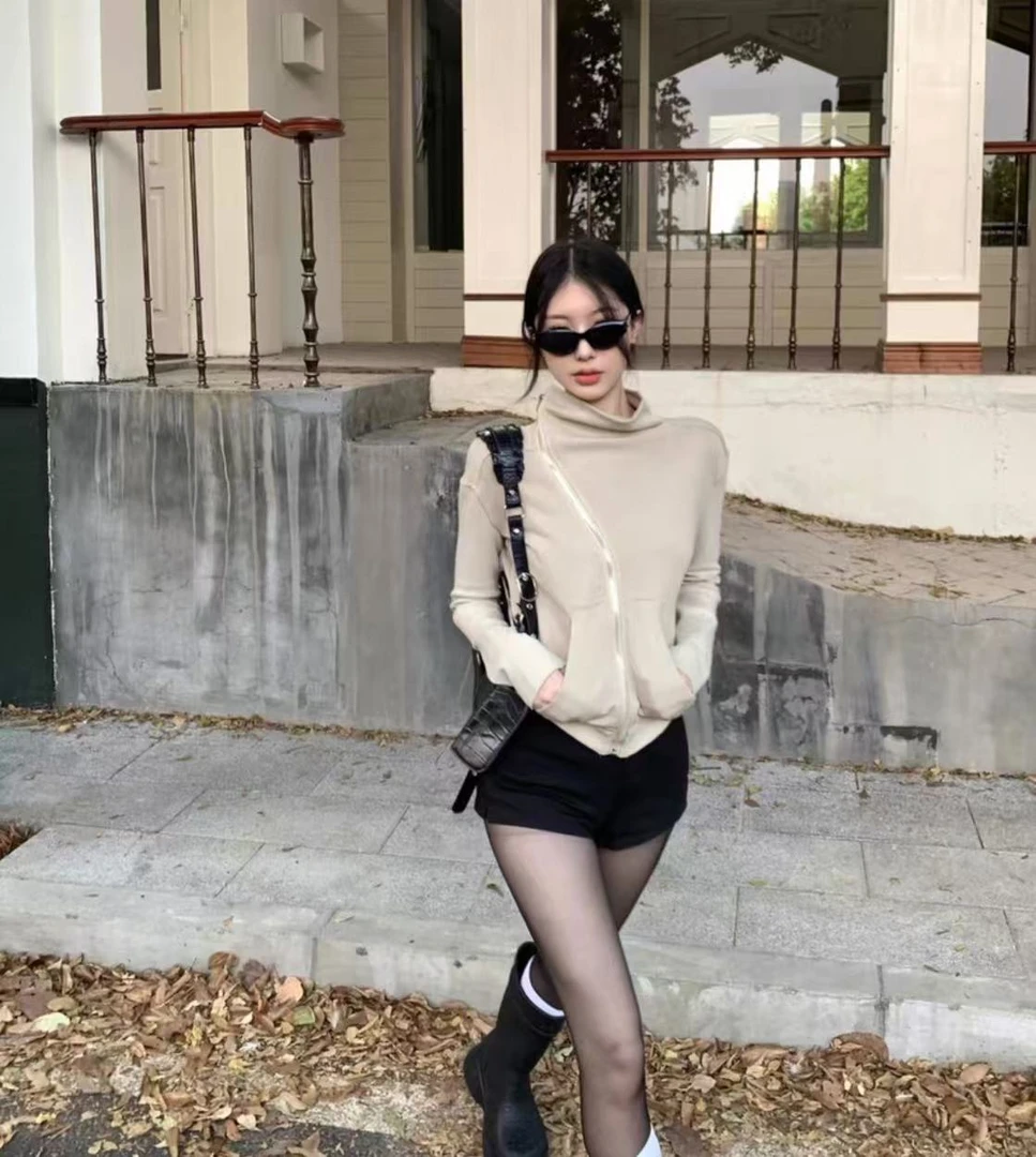 1065秋季美式复古外套女新款宽松百搭休闲秋季外套潮