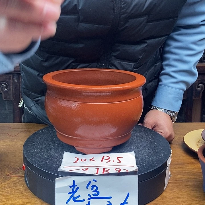 紫砂花盆货号一只JB92