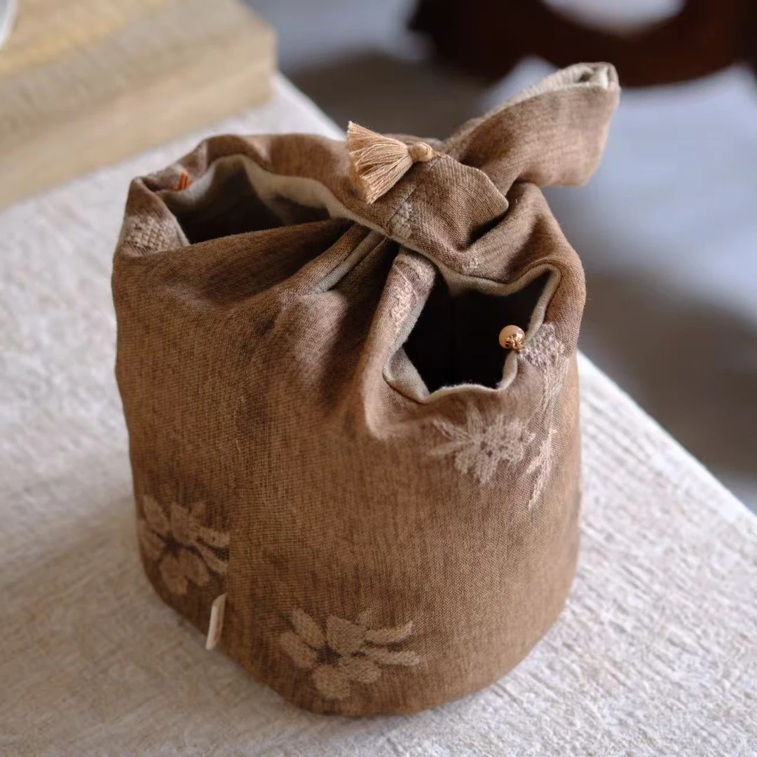 小喜宅 《慕野》茶事包（底部直径约15cm）