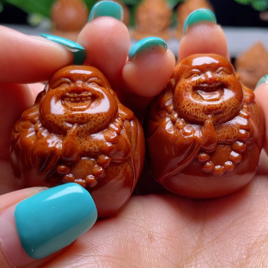 吊坠橄榄核弥勒手球3.3