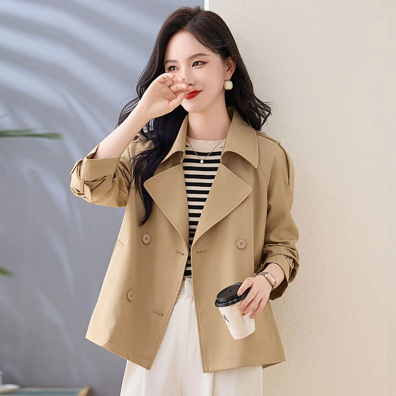 短款风衣女2025新款春秋高级感小个子英伦风气质休闲百搭早秋外套