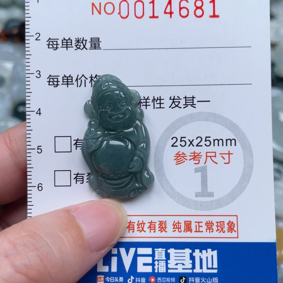 翡翠未镶嵌颈饰14681