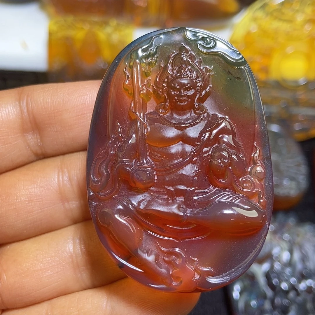 琥珀未镶嵌颈饰缅甸天然琥珀吊坠