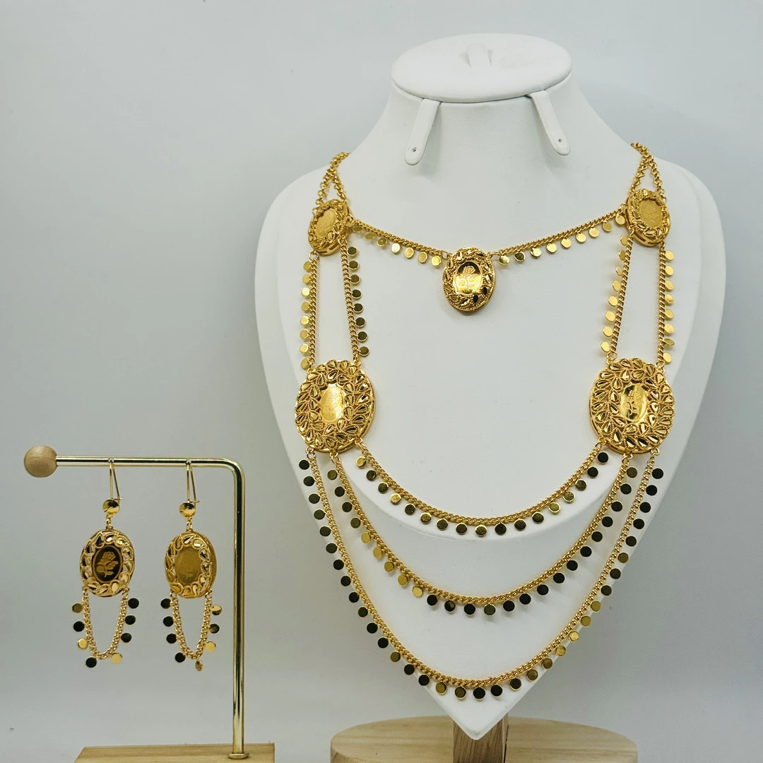 铜项链 TJ372 铜首饰 铜项链耳环两件套