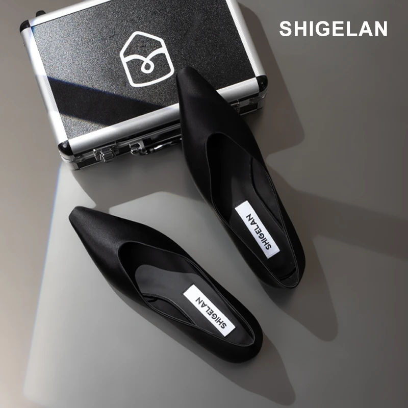 诗歌兰25款简约高级浅口柔软舒适小皮鞋时尚百搭一脚蹬单鞋255-77