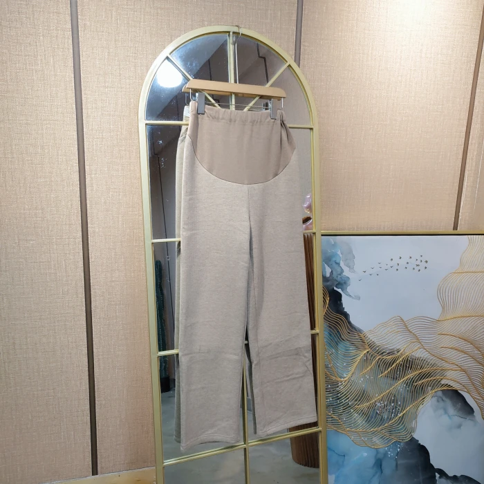 HQ6孕妇咖色裤子M90-120L130