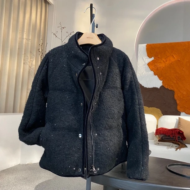 【墨涵精选】星空韩版气质显瘦百搭羽绒服24125