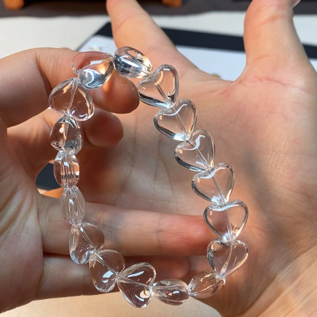 无非金属手串白水全净体 爱心14