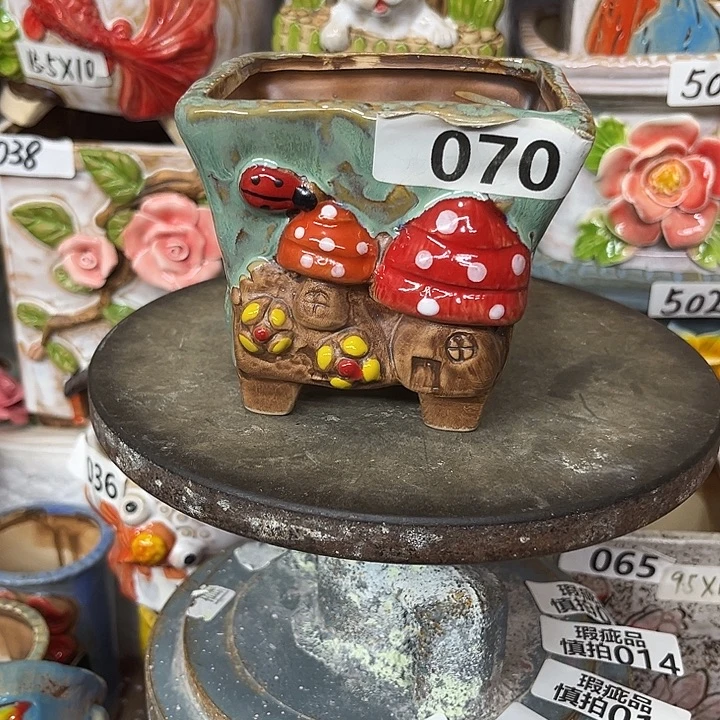 粗陶材质多肉花盆