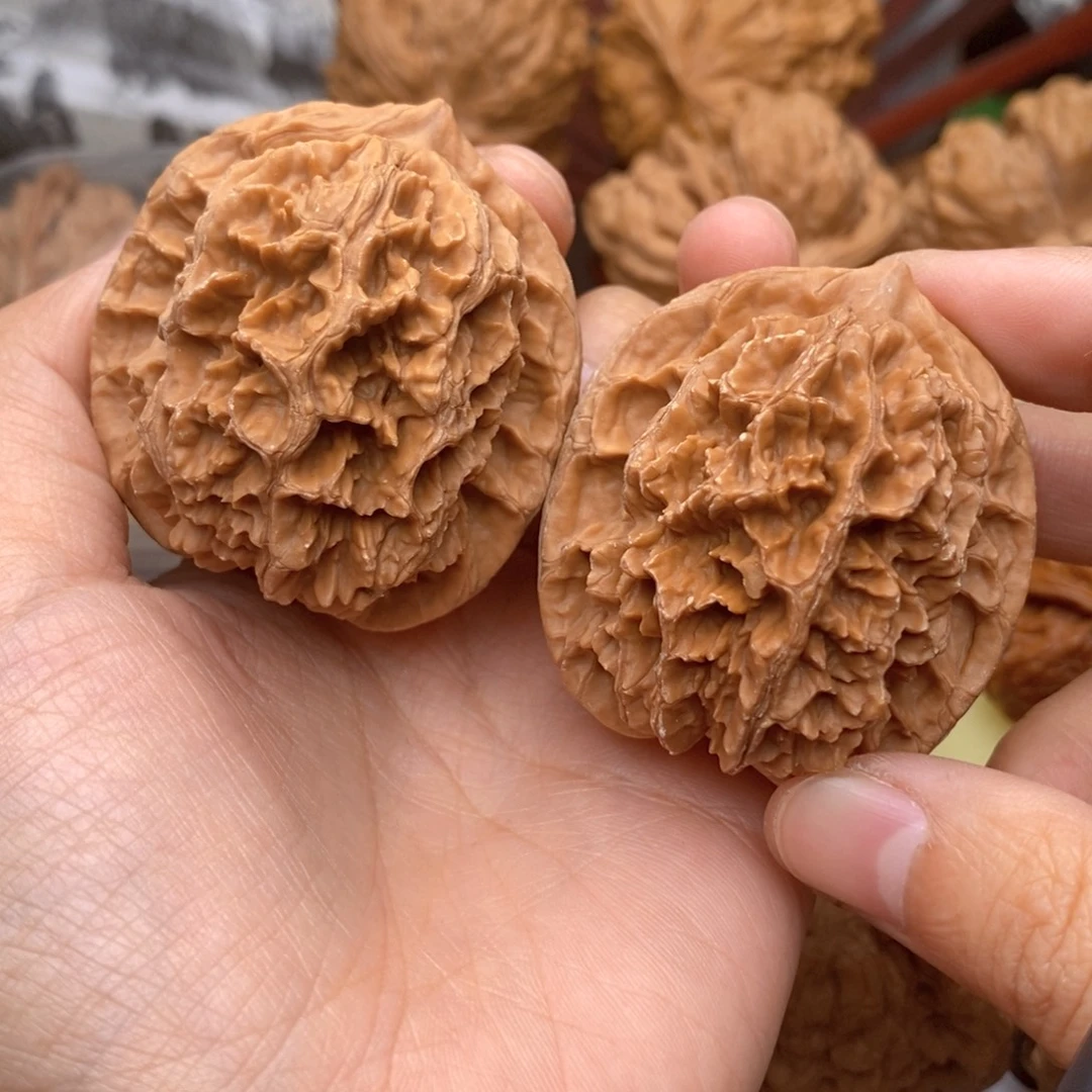 文玩核桃把件620号43.5全品大花