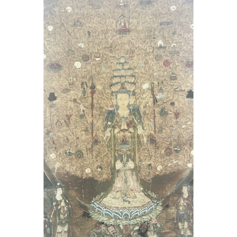 [高清复刻]《千手千眼观音》竖轴，馆藏级艺术微喷工艺装饰画