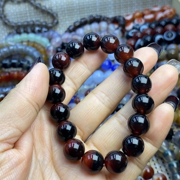 玛瑙/玉髓手链未镶嵌冰*