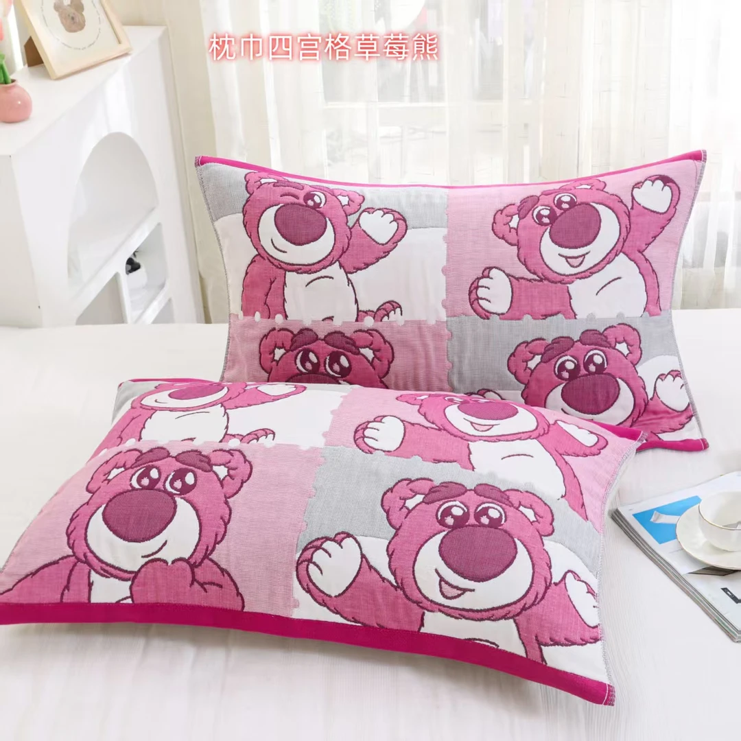 【撤柜】纯棉高档美学枕巾亲肤棉纱四季通用加厚柔软防滑枕巾