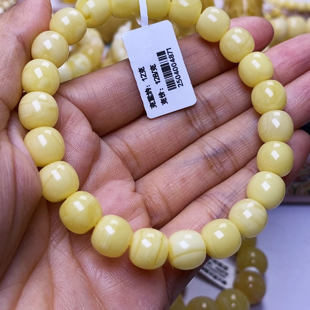 蜜蜡未镶嵌手串9.5老型手串